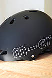 Шолом дитячий захисний MICRO Чорний (52-56 cm, M), фото 2