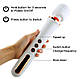 Вібрація серії Boss Series - Massager Super Mustly USB White 10 функція, BS2200011, фото 8