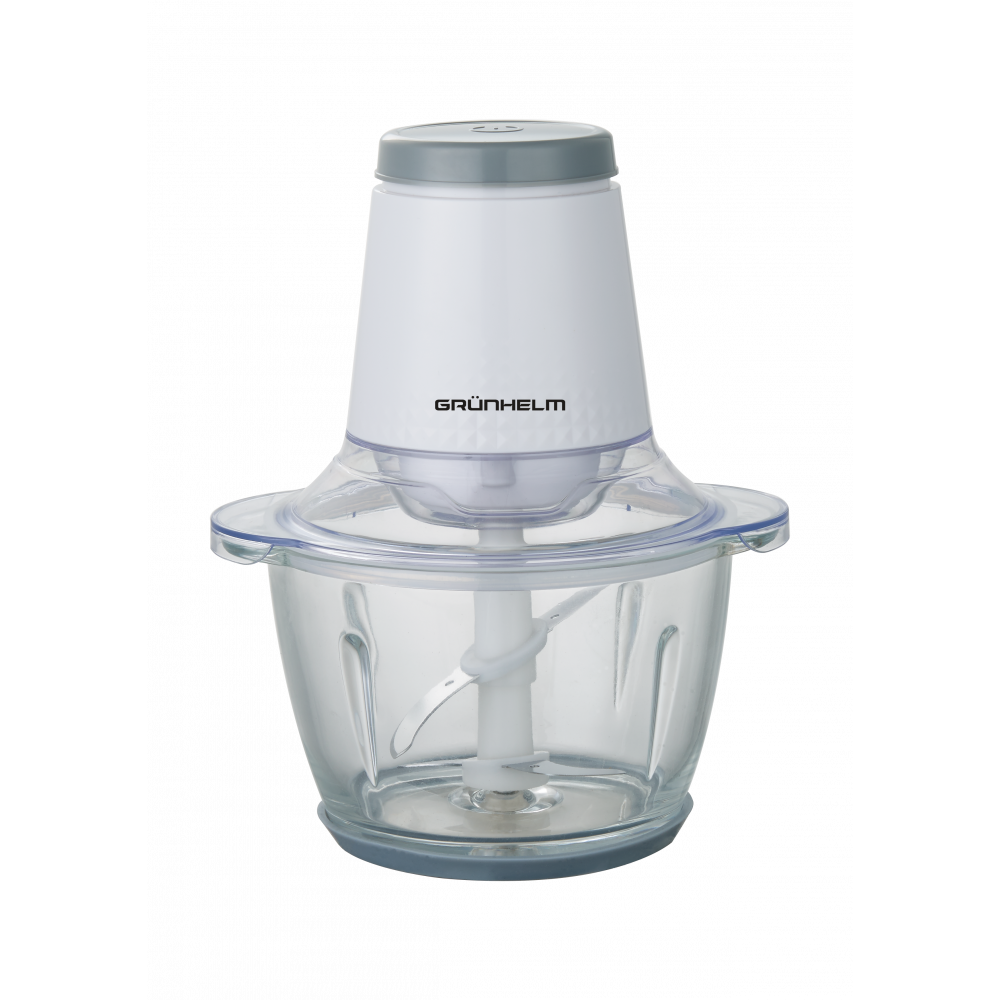 Блендер подрібнювач EBS-500G Grunhelm 500 Вт скляна чаша на 1200 мл 1 швидкість пластиковий корпус, фото 1