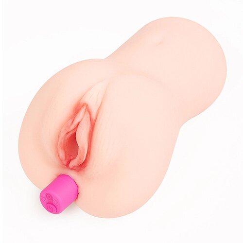 Мастурбатор піхви з вібрацією Кокос Беллана, 17 см, фото 1