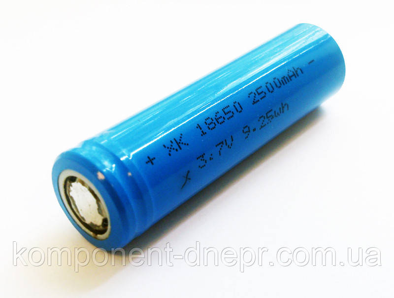 Акумуляторний елемент 18650 3.7 V 2500 mA/h БЕЗ ЗАХИСТ