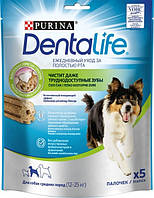 Ласощі Purina DentaLife для собак середніх порід 115 г. (7613036454100)