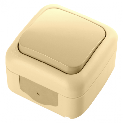 Вимикач 1кл. PALMIYE IP54 (крем) (арт. 90555601), фото 1