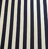 Штапель твіл стрейч принт смужка синя, фото 2