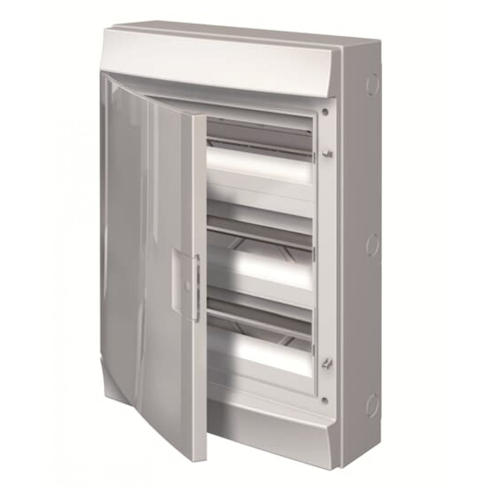 Щит АВВ MISTRAL IP65 зовнішній 54 модулі БІЛІ дверцята з N/PE клеми (арт. 1SLM006501A1108), фото 1