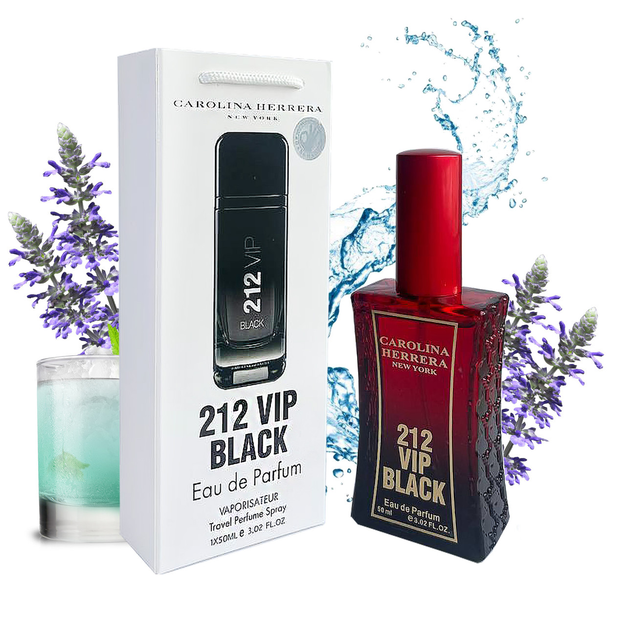 CAROLINA HERRERA 212 VIP BLACK (КАРОЛІНА ЕРРЕРА 212 ВІП БЛЕК) 50 МЛ.