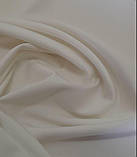 Штапель твіл стрейч однотон природній білий, фото 5