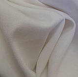 Штапель твіл стрейч однотон природній білий, фото 6