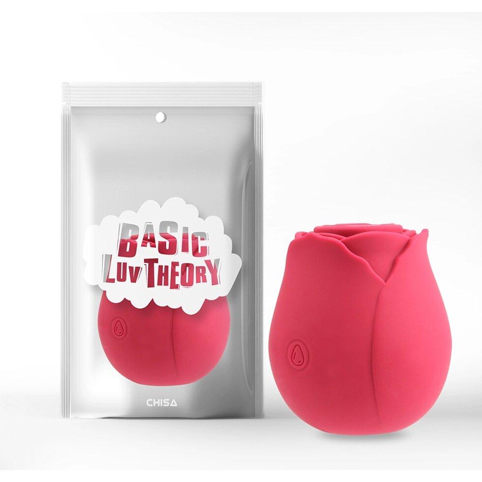 Chisa Rose Petal вакуум Cliter Cliter Business (Rose Red)