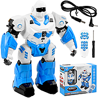 Интерактивный радиоуправляемый робот со звуковыми эффектами, EL-2166, Синий / Робот игрушка на радиоуправлении