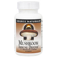 Травы Source Naturals Комплекс из 15 Разновидностей Грибов, Mushroom Immune Defense, 30 т (SN1608) - Вища
