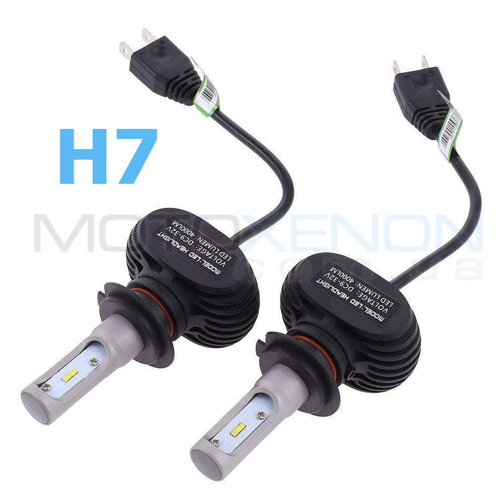 Світлодіодні LED лед лампи HEADLIGHT S1 цоколь H7, світло 6500К