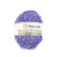 YarnArt BRIGHT (Брайт) № 201 сиреневый с люрексом (Пряжа, нитки для вязания)