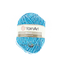 YarnArt BRIGHT (Брайт) № 218 бірюзовий з люрексом (Пряжа, нитки для в'язання)
