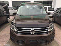 Дефлектор капота (мухобойка) Volkswagen Caddy 2015 - 2020 (HIC)