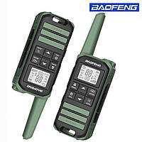 Дві рації Baofeng FR 22A комплект з двух радіостанцій (Зелений)