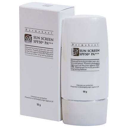 Сонцезахисний крем з яскраво-вираженою освітлюючою дією - Dermaheal Sun Screen SPF 50 PA+++, фото 1