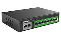 Комутатор Netis P110GC 10xGE (8xPoE, 2xUplink), 120Вт, Некерований (P110GC)