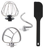 Планетарний міксер тістоміс кухонний комбайн Mesko MS 4217 1200W, фото 7