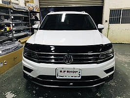 Дефлектор капота (мухобійка) Volkswagen Tiguan 2016+ HIC