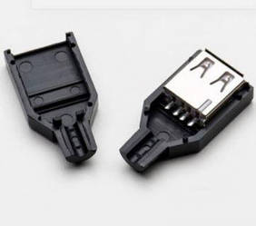 Роз'єм USB Type A (мама) з корпусом