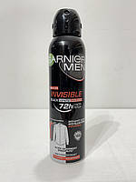 Дезодорант Garnier Men invisible black white colors 72h 150мл