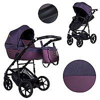 Дитяча коляска 2в1 Expander VIVA (колір Plum) водовідштовхувальна тканина + еко-шкіра