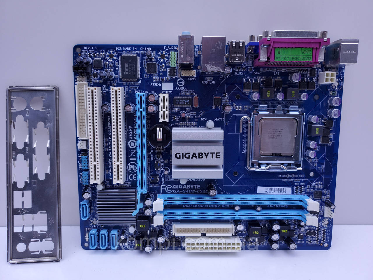 Материнська плата GIGABYTE GA-G41M-ES2L (Socket 775,DDR2,б/у)