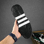 Чоловічі кросівки Adidas Niteball (чорні з зеленим і білим) рефлективні комбіновані кроси О10823 top, фото 7