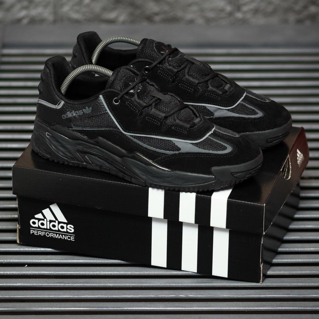 Чоловічі кросівки Adidas Niteball (чорні) демісезонні якісні низькі кроси 2006 top, фото 1