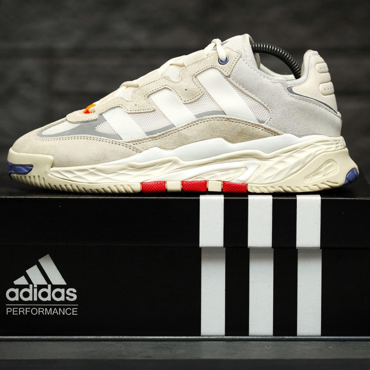 Чоловічі кросівки Adidas Niteball (бежеві/кольорові) зручні легкі весняні кроси 2202 top, фото 1