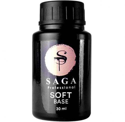База для нігтів SAGA Professional Rubber Base SOFT, 30 мл