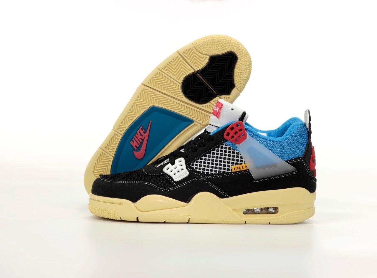 Чоловічі кросівки Nike Air Jordan 4 (різнобарвні) низькі молодіжні весняні кроси К14150 top, фото 1