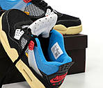 Чоловічі кросівки Nike Air Jordan 4 (різнобарвні) низькі молодіжні весняні кроси К14150 top, фото 7