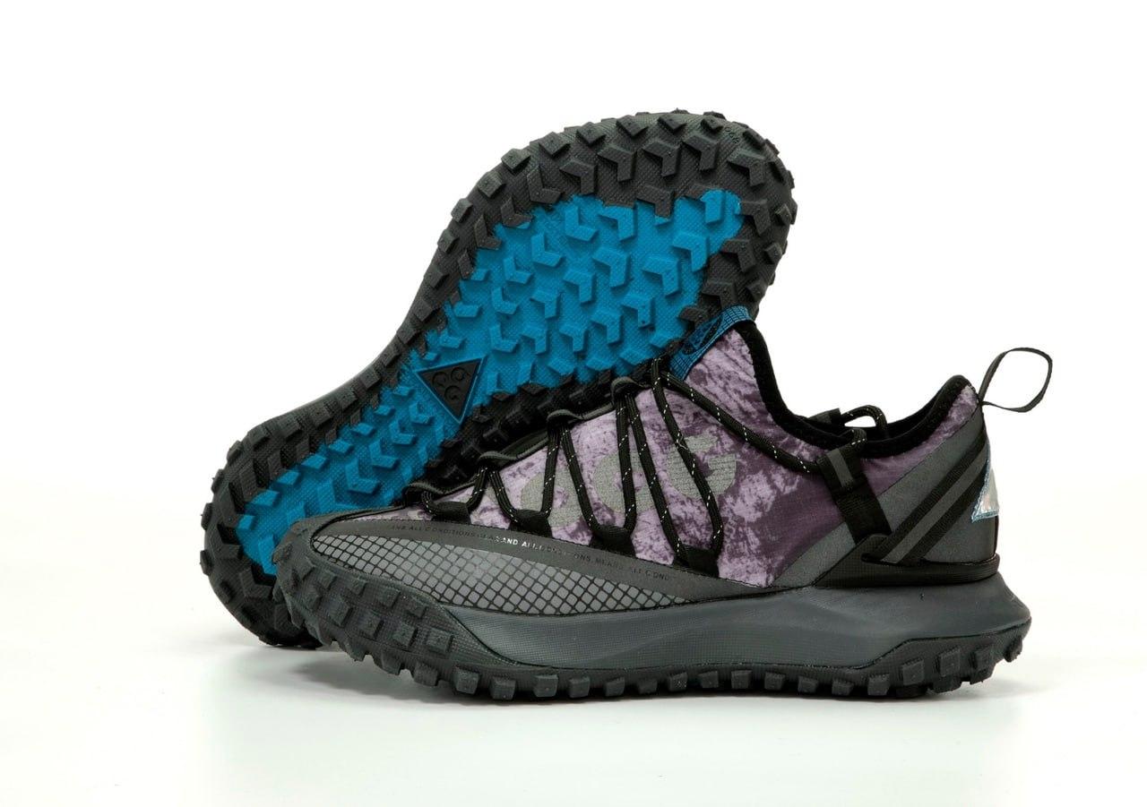 Чоловічі кросівки Nike ACG Mountain Fly Low (чорні з фіолетовим) модні тонкі спортивні кроси К14232 top, фото 1