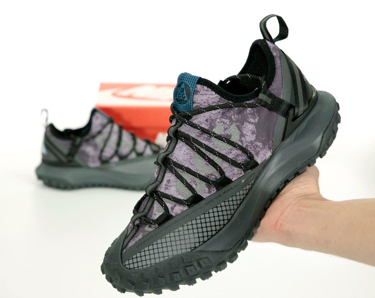 Чоловічі кросівки Nike ACG Mountain Fly Low (чорні з фіолетовим) світловідбивні легкі кроси К14232 топ, фото 1