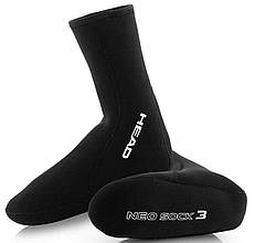 Шкарпетки для тріатлону неопренові Head Neo Socks 3 mm чорні 44/45
