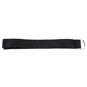 Ремінь для йоги та розтяжки OSPORT Asana (FI-4943-6) Чорний