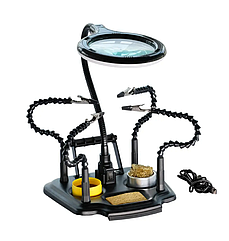 Тримач для плат із лінзою ZD-11M-3 (лінза з підсвіткою + набір)