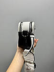 Жіноча подарункова сумка Marc Jacobs Snapphot White Black (біла з чорним) LAMJ050 модна стильна сумочка top, фото 5
