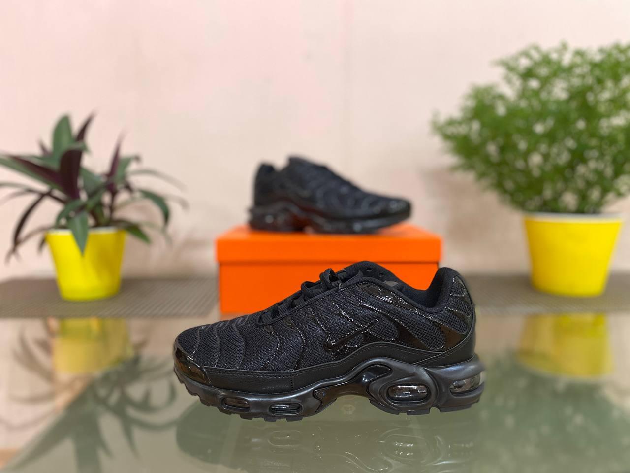 Чоловічі кросівки Nike Air Max Tn (чорні) демісезонні класні спортивні зручні кроси D297 top, фото 1