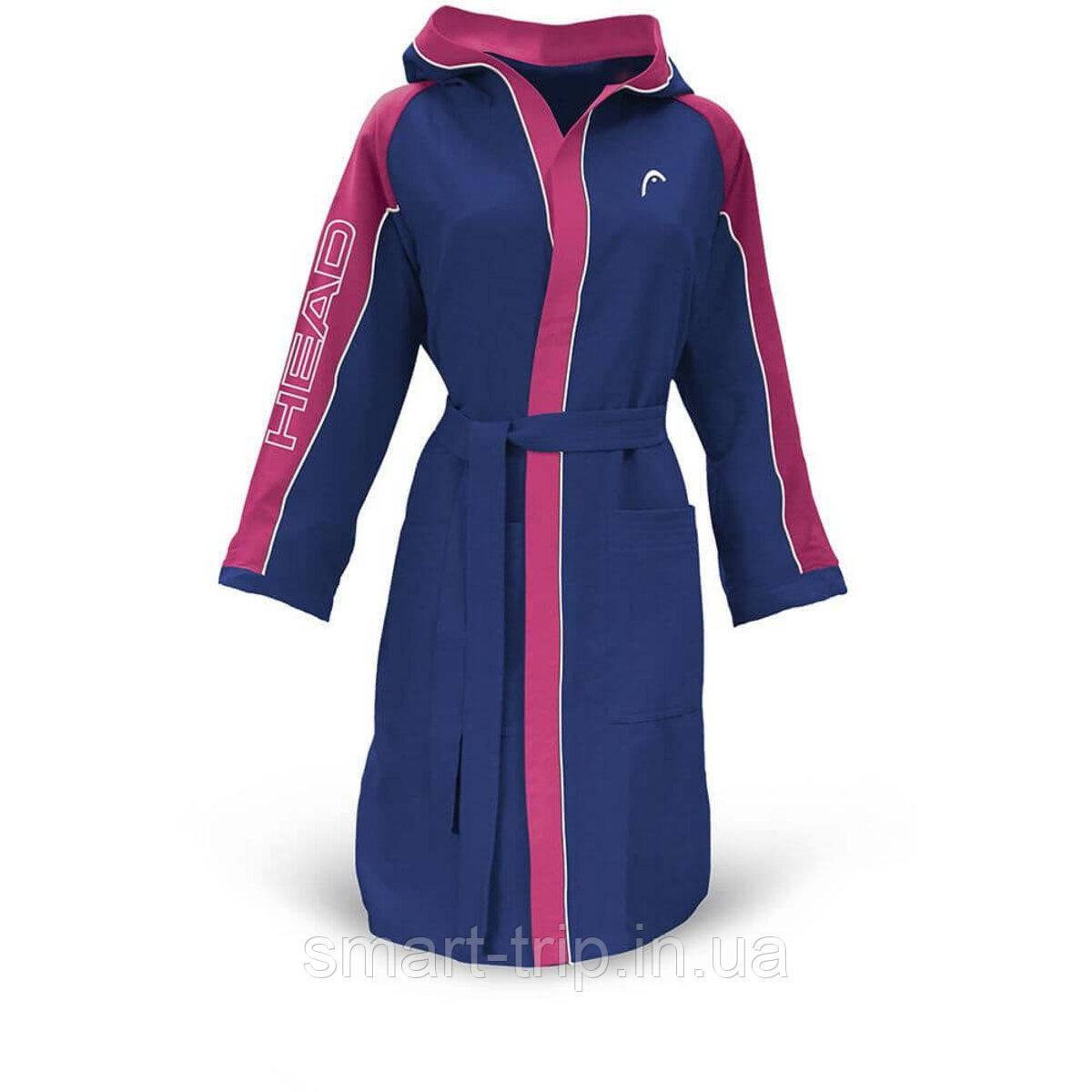 Халат для басейну Head Microfiber синьо-рожевий жіночий L