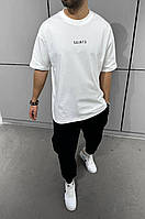 Мужская базовая футболка (белая) Аada1105-13421 качественная повседневная спортивная одежда Турция top S