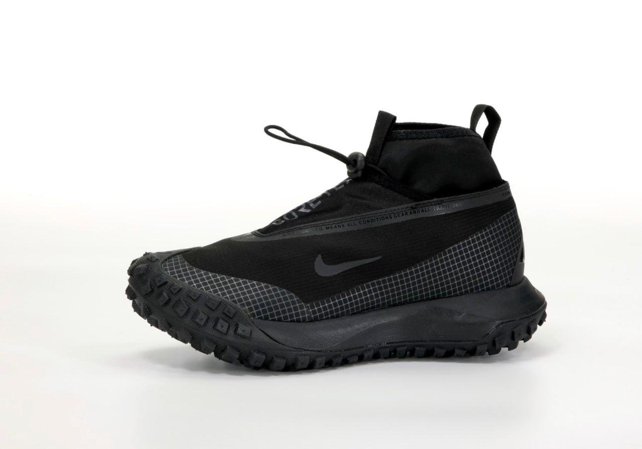 Чоловічі кросівки Nike ACG Mountain Fly GORE-TEX (чорні) рефлективні високі спортивні кроси К14233 top, фото 1