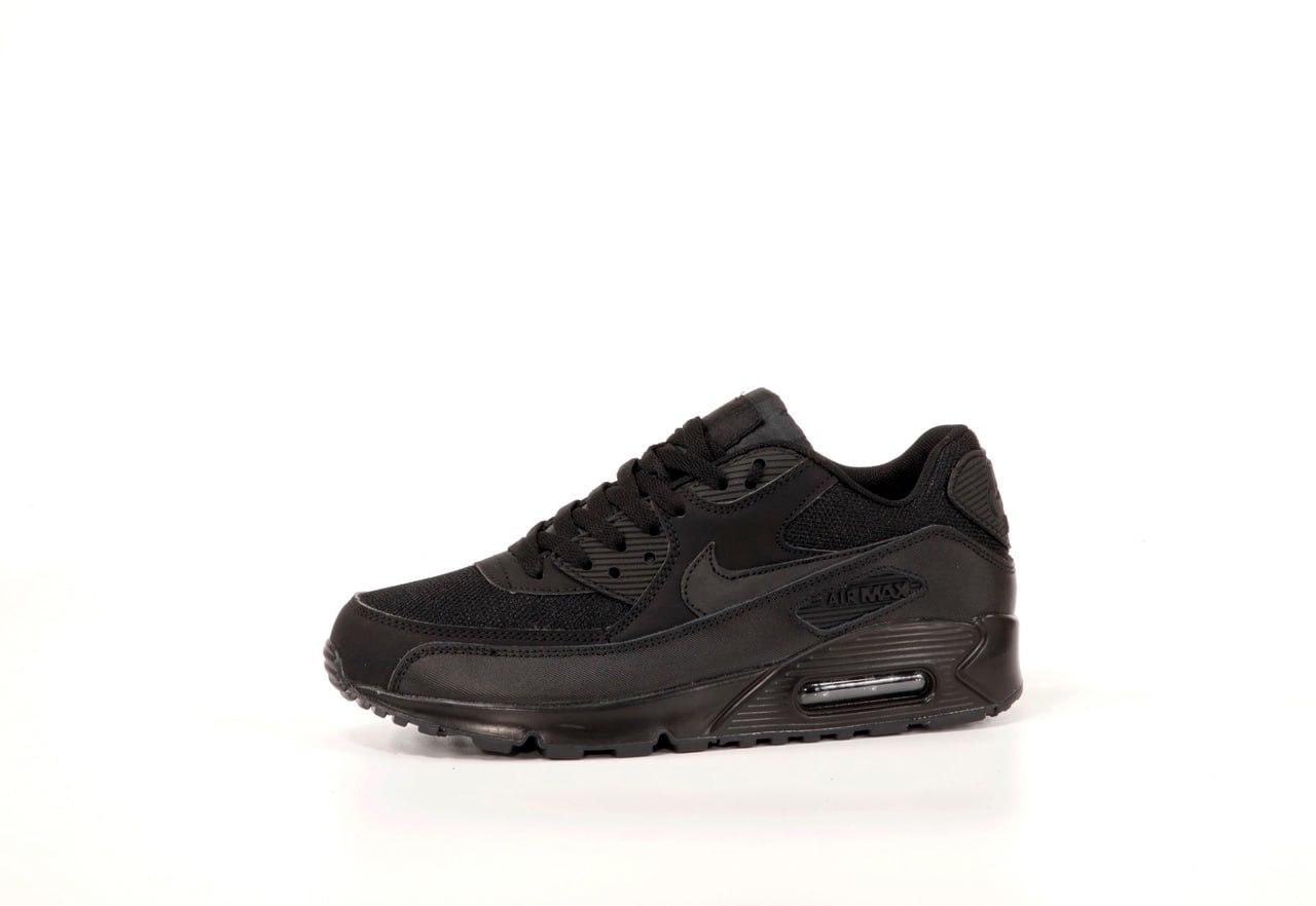 Чоловічі кросівки Nike Air Max 90 (чорні) осінні спортивні кроси К14222 top