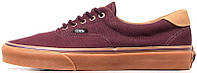 Кеды женские Vans Era бордовые, Ванс Эра текстильные, подошва резина. код KD-11005