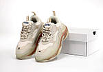 Жіночі кросівки Balenciaga Triple S (бежеві) модні весняні кроси з багатошаровою підошвою К12266 top, фото 6