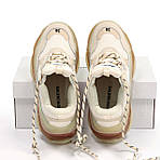 Жіночі кросівки Balenciaga Triple S (бежеві) модні весняні кроси з багатошаровою підошвою К12266 top, фото 7