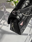 Жіноча сумка Guess Zipper Black (чорна) torba0017 красива стильна на довгому ланцюжку з ремінцем top, фото 3