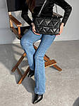Жіноча сумка Guess Zipper Black (чорна) torba0017 красива стильна на довгому ланцюжку з ремінцем top, фото 11